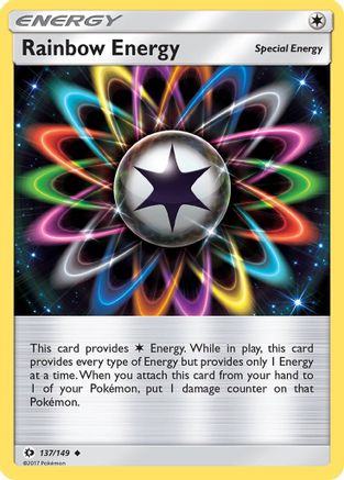Rainbow Energy 137  SM Base Set - Uncommon
