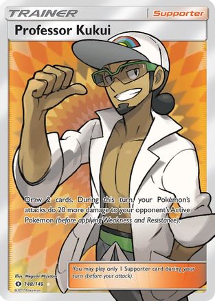 Professor Kukui (Full Art) 148  - Holofoil SM Base Set - Ultra Rare