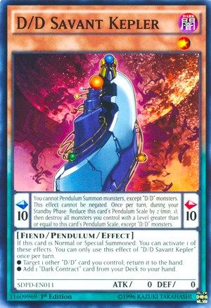 D/D Savant Kepler (SDPD-EN011) - Structure Deck: Pendulum Domination 1st Edition