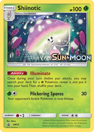 Shiinotic - SM10 (Prerelease)  - Holofoil SM Promos - Promo