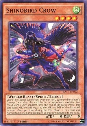 Shinobird Crow (RATE-EN022) - Raging Tempest 1st Edition
