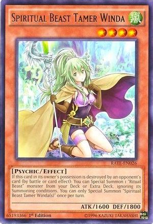 Spiritual Beast Tamer Winda (RATE-EN026) - Raging Tempest Unlimited