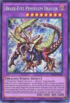 Brave-Eyes Pendulum Dragon (RATE-EN039) - Raging Tempest 1st Edition