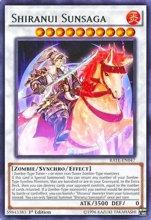 Shiranui Sunsaga (RATE-EN047) - Raging Tempest 1st Edition
