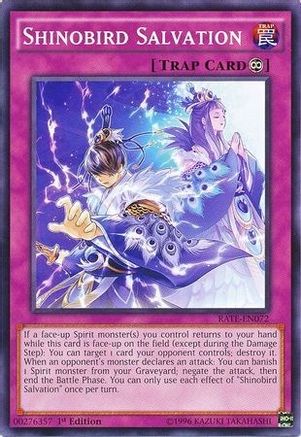Shinobird Salvation (RATE-EN072) - Raging Tempest 1st Edition
