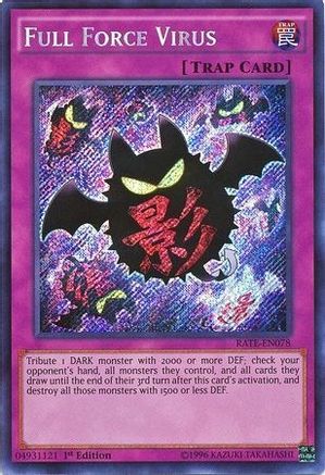 Full Force Virus (RATE-EN078) - Raging Tempest 1st Edition