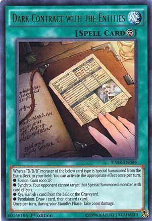 Dark Contract with the Entities (RATE-EN099) - Raging Tempest Unlimited