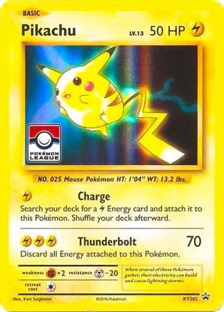 Pikachu (Pokemon League) XY202  - Holofoil League & Championship Cards - Promo