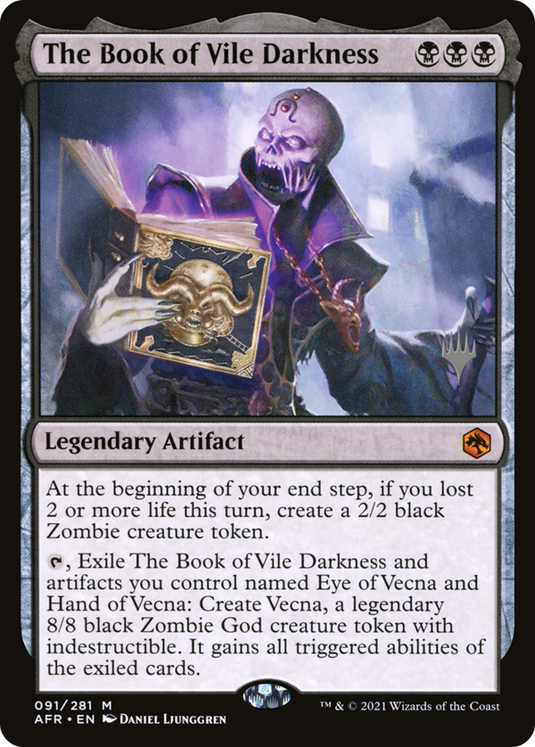 The Book of Vile Darkness (PPAFR-091) - Adventures in the Forgotten Realms Promos Foil