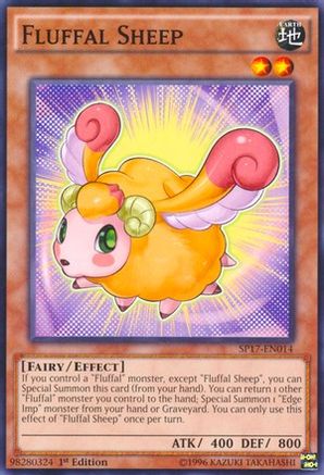 Fluffal Sheep (Starfoil) (SP17-EN014) - Star Pack - Battle Royal 1st Edition