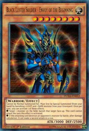 Black Luster Soldier - Envoy of the Beginning (DUSA-EN053) - Duelist Saga 1st Edition