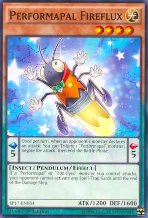 Performapal Fireflux (Starfoil) (SP17-EN034) - Star Pack - Battle Royal 1st Edition