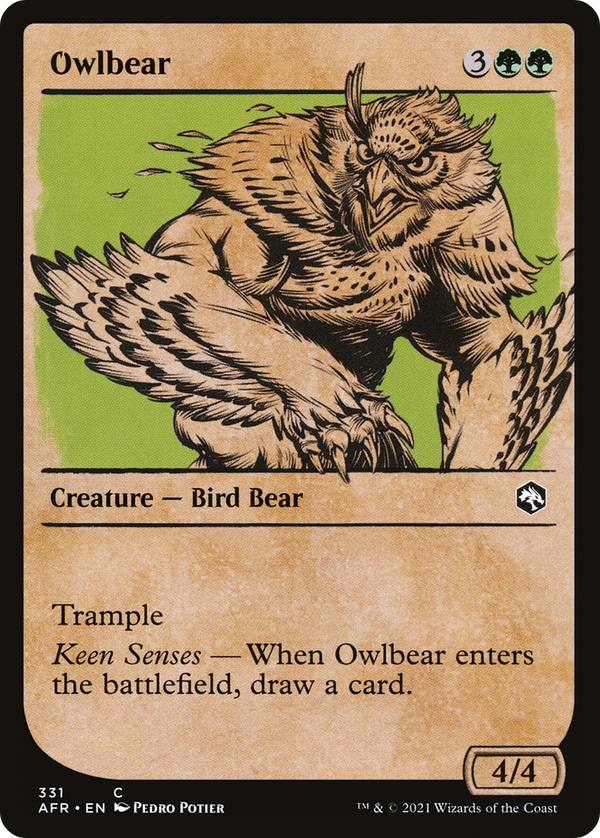 Owlbear (Showcase) (AFR-331) - Adventures in the Forgotten Realms: (Showcase) Foil