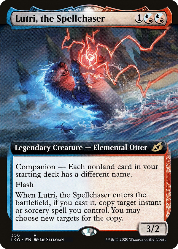 Lutri, the Spellchaser (Extended Art) (IKO-356) - Ikoria: Lair of Behemoths: (companion, Extended Art)