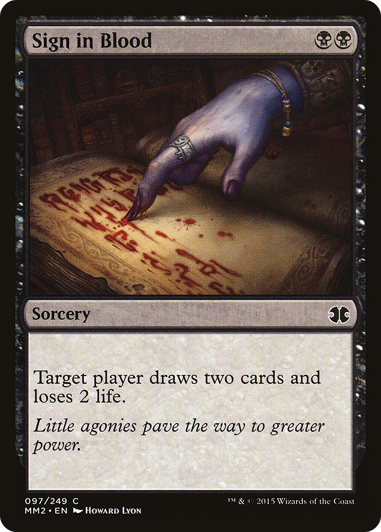 Sign in Blood (MM2-097) - Modern Masters 2015