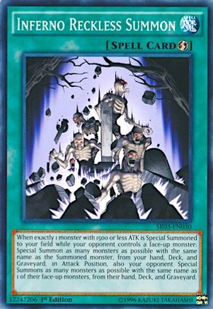 Inferno Reckless Summon (SR03-EN030) - Structure Deck: Machine Reactor Unlimited