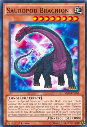 Sauropod Brachion (SR04-EN008) - Structure Deck: Dinosmasher's Fury 1st Edition