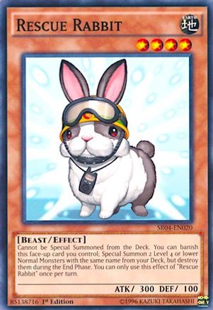 Rescue Rabbit (SR04-EN020) - Structure Deck: Dinosmasher's Fury Unlimited