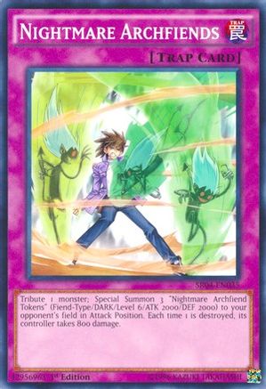 Nightmare Archfiends (SR04-EN035) - Structure Deck: Dinosmasher's Fury 1st Edition