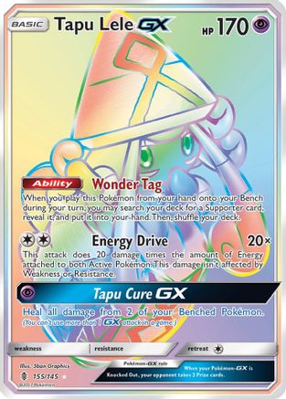 Tapu Lele GX (Secret)  - Holofoil SM  Guardians Rising - Secret Rare