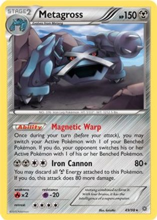 Metagross - 49/98 (XY Ancient Origins)/098  - Holofoil Deck Exclusives - Holo Rare