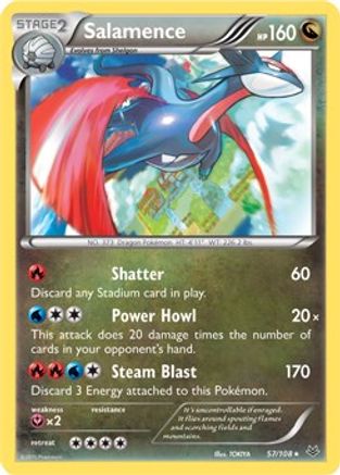 Salamence - 57/108/108  Deck Exclusives - Rare