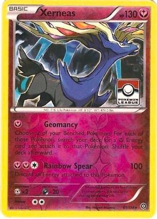 Xerneas (Pokemon League) 081/114  - Reverse Holofoil League & Championship Cards - Promo
