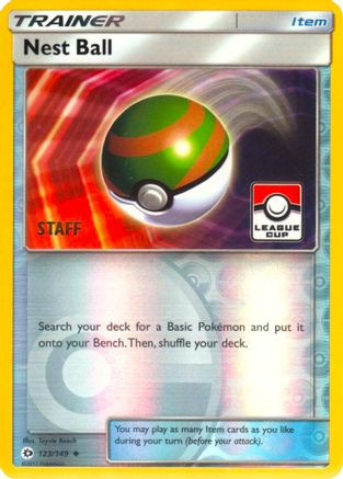 Nest Ball - 123/149 (League Cup) [Staff]/149  - Reverse Holofoil League & Championship Cards - Promo