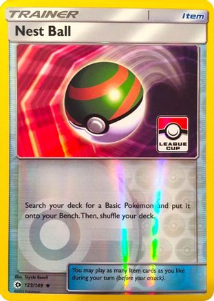 Nest Ball - 123/149 (League Cup)/149  - Reverse Holofoil League & Championship Cards - Promo