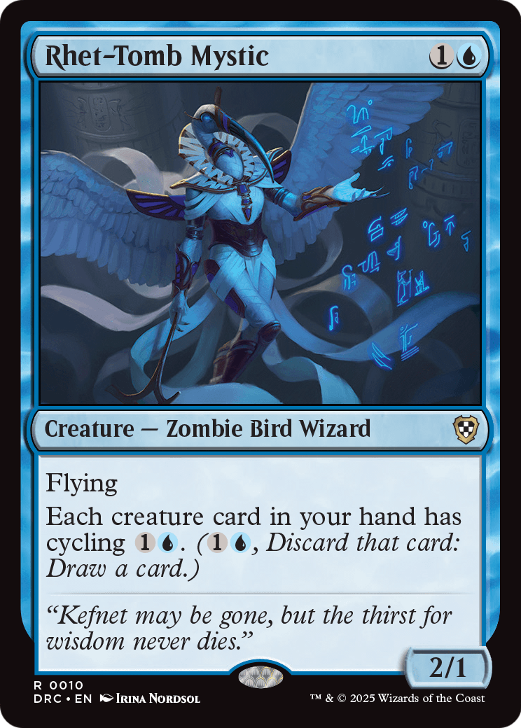 Rhet-Tomb Mystic (DRC-010) - Commander: Aetherdrift