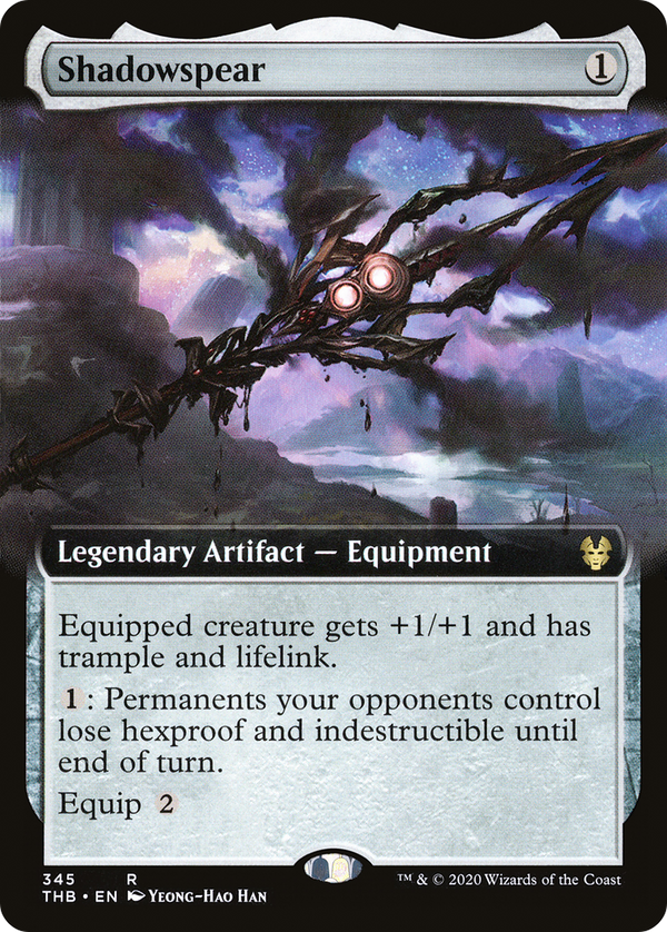 Shadowspear (Extended Art) (THB-345) - Theros Beyond Death: (Extended Art)