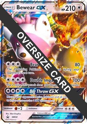 Bewear GX - SM34 (Black Star Promos)  - Holofoil Jumbo Cards - Promo
