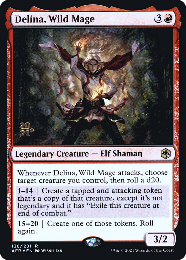 Delina, Wild Mage (PRE-138) - Adventures in the Forgotten Realms Promos Foil