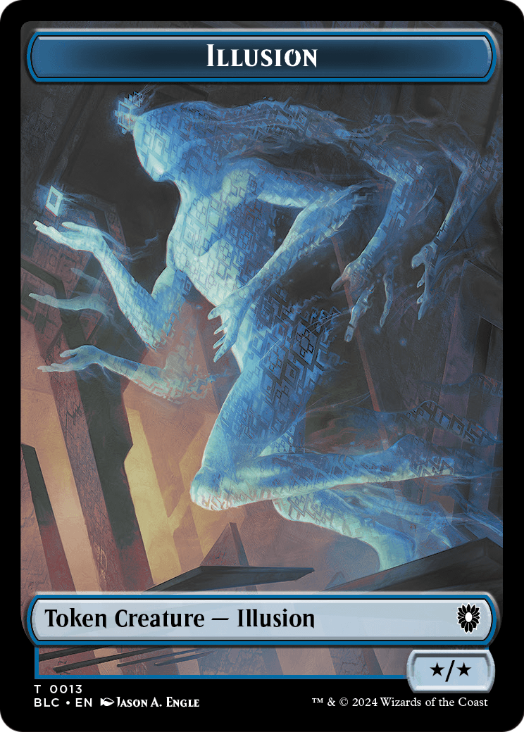 Illusion (TBLC-013) - Bloomburrow Commander Tokens Foil