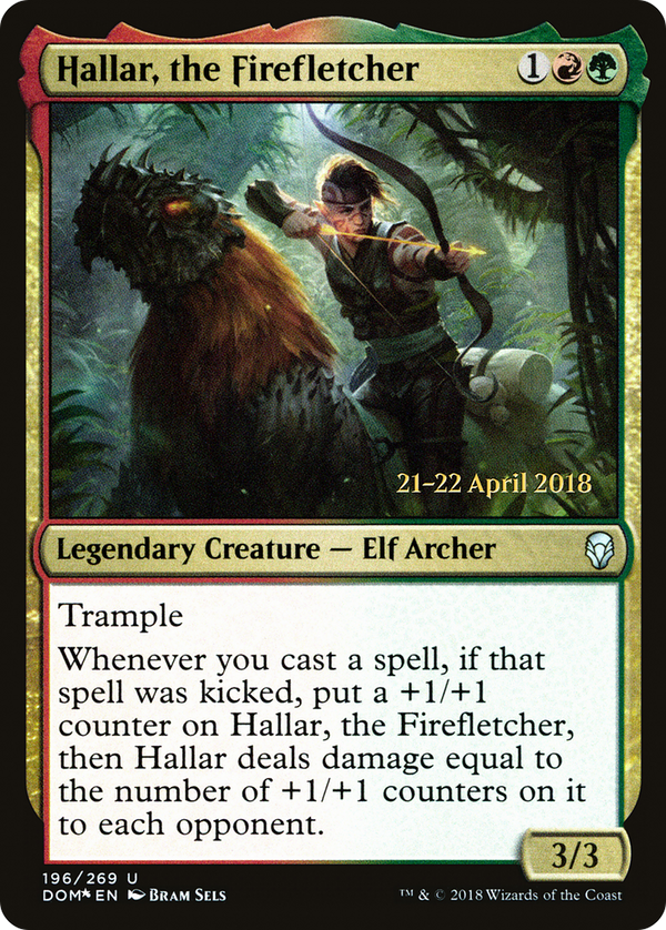Hallar, the Firefletcher (PRE-196) - Dominaria Promos Foil