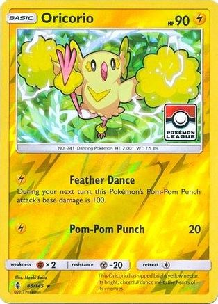Oricorio (Pokemon League) 046/145  - Reverse Holofoil League & Championship Cards - Promo