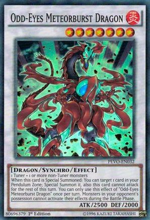 Odd-Eyes Meteorburst Dragon (PEVO-EN032) - Pendulum Evolution 1st Edition