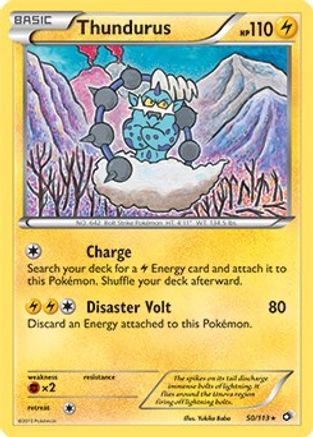 Thundurus - 50/113 (BW Legendary Treasures)/113  Deck Exclusives - Rare