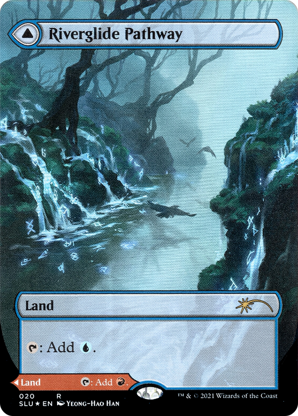 Riverglide Pathway (Borderless) (SLU-020) - Secret Lair: Ultimate Edition: (Showcase) Foil