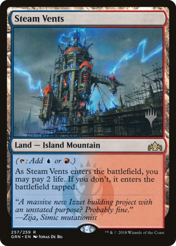 Steam Vents (PPELD-257) - Guilds of Ravnica Promos Foil