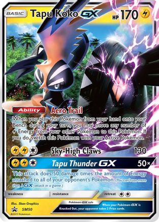 Tapu Koko GX SM50  - Holofoil SM Promos - Promo