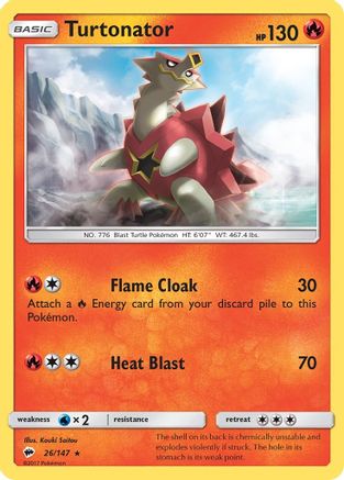 Turtonator  SM  Burning Shadows - Rare