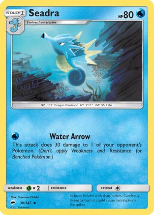 Seadra 030/147  SM  Burning Shadows - Uncommon