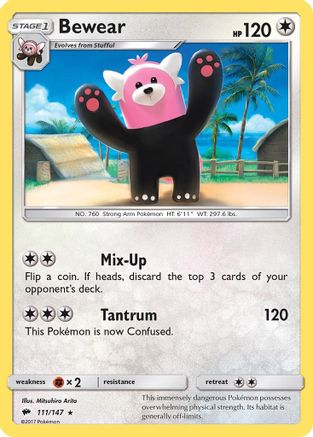 Bewear  SM  Burning Shadows - Rare
