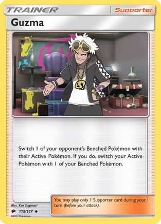 Guzma 115  SM  Burning Shadows - Uncommon