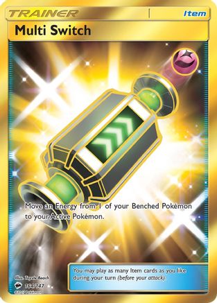 Multi Switch (Secret)  - Holofoil SM  Burning Shadows - Secret Rare