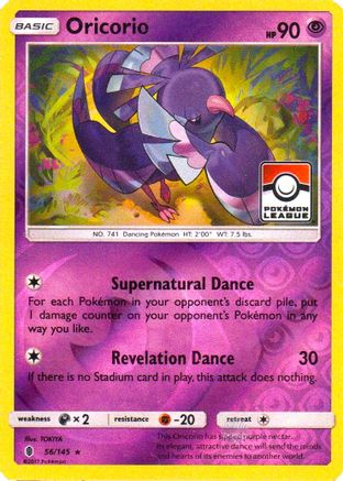 Oricorio (Pokemon League) 056/145  - Reverse Holofoil League & Championship Cards - Promo