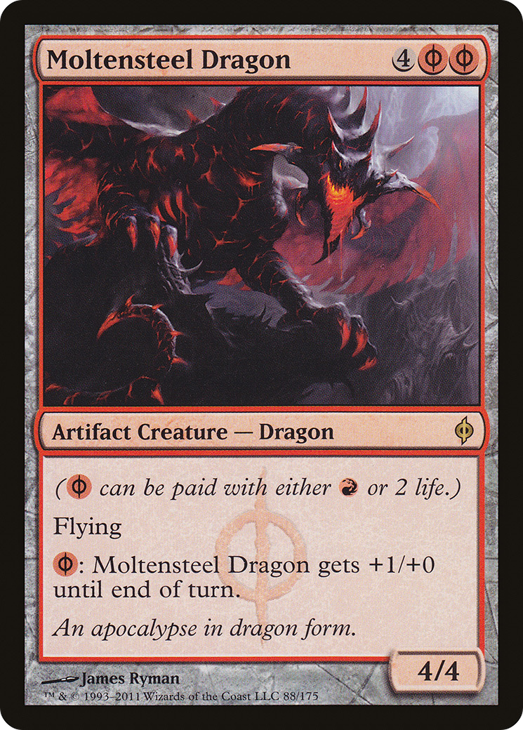 Moltensteel Dragon (NPH-088) - New Phyrexia Foil