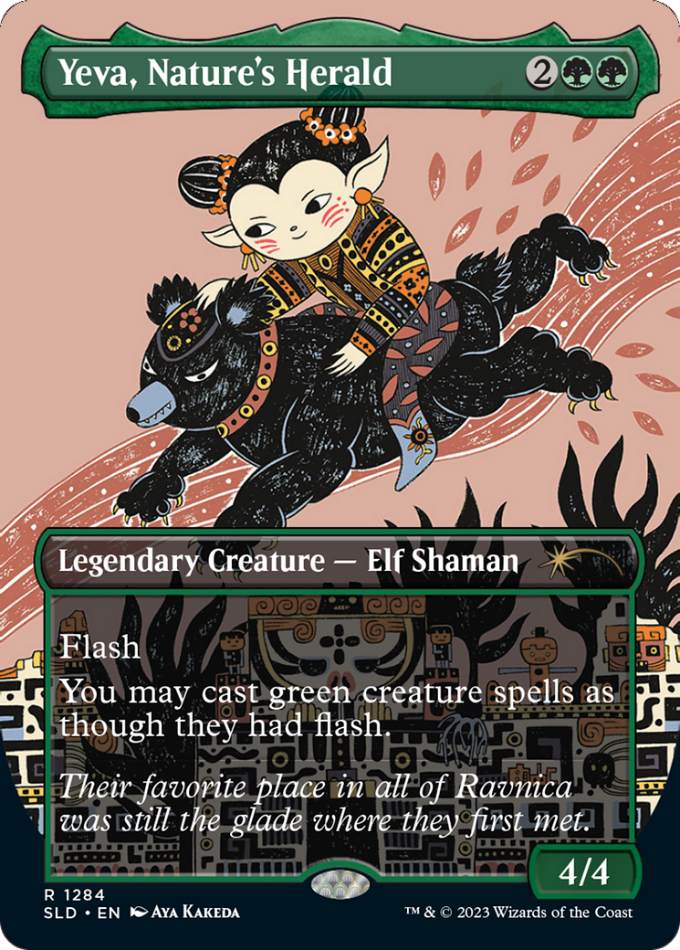 Yeva, Nature's Herald (SLD-1284) - Secret Lair Drop (Borderless)