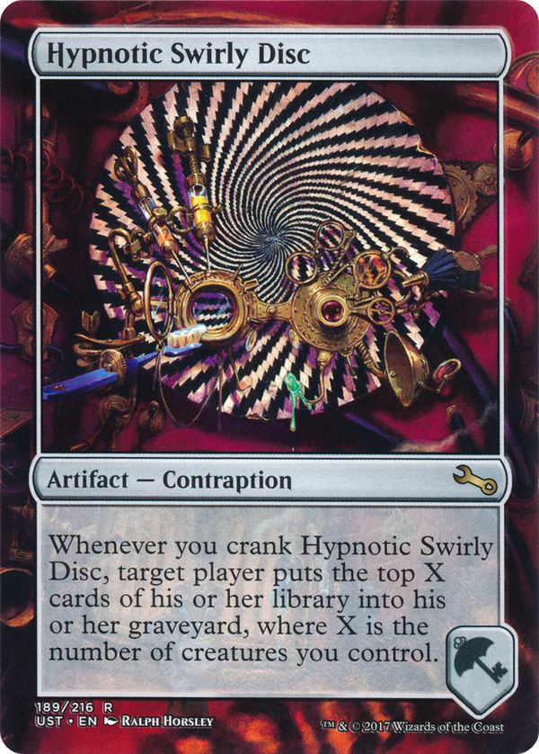 Hypnotic Swirly Disc (UST-189) - Unstable (Borderless) Foil